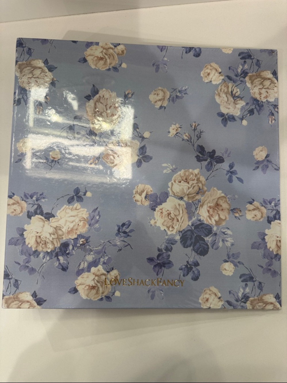 LoveShackFancy Binder “Blue Whisper” pink floral print NEW